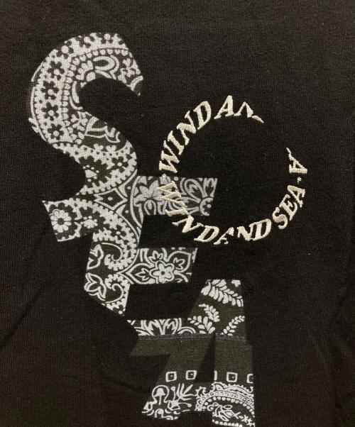 MIYAGIHIDETAKA（ミヤギヒデタカ）MIYAGIHIDETAKA (ミヤギヒデタカ) WIND AND SEA (ウィンダンシー) ロングスリーブカットソー ブラック サイズ:Mの古着・服飾アイテム