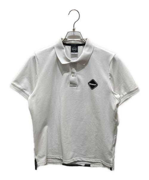 F.C.R.B.（エフシーレアルブリストル）F.C.R.B. (エフシーレアルブリストル) BIG LOGO POLO FCRB-190050 ホワイト サイズ:Sの古着・服飾アイテム