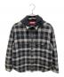 Supreme（シュプリーム）の古着「Waffle Plaid Hooded Shirt」｜ブラック