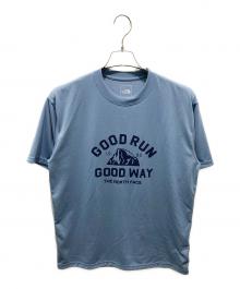 THE NORTH FACE（ザ ノース フェイス）の古着「フリーランクルーTシャツ」｜ブルー