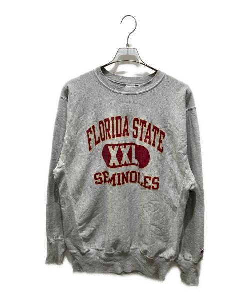 Champion REVERSE WEAVE（チャンピオン リバース ウィーブ）Champion REVERSE WEAVE (チャンピオン リバース ウィーブ) プリントスウェット グレー サイズ:XXLの古着・服飾アイテム