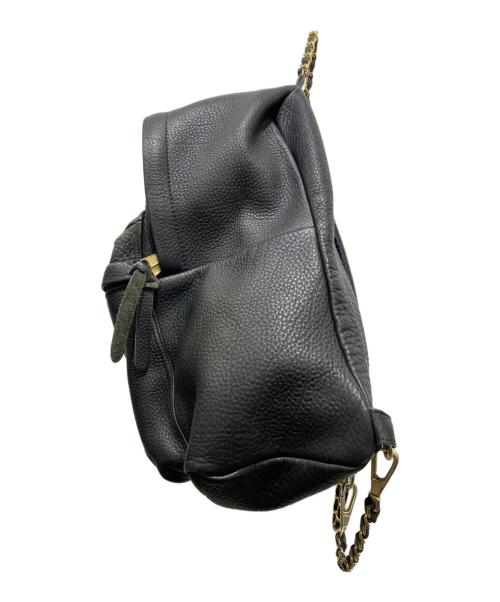 OUTDOOR PRODUCTS（アウトドア プロダクツ）OUTDOOR PRODUCTS (アウトドア プロダクツ) Ron Herman (ロンハーマン) 別注レザーリュック ブラックの古着・服飾アイテム