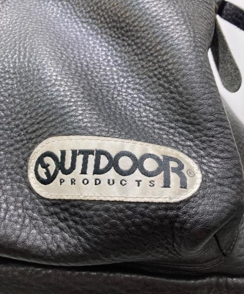 OUTDOOR PRODUCTS（アウトドア プロダクツ）OUTDOOR PRODUCTS (アウトドア プロダクツ) Ron Herman (ロンハーマン) 別注レザーリュック ブラックの古着・服飾アイテム