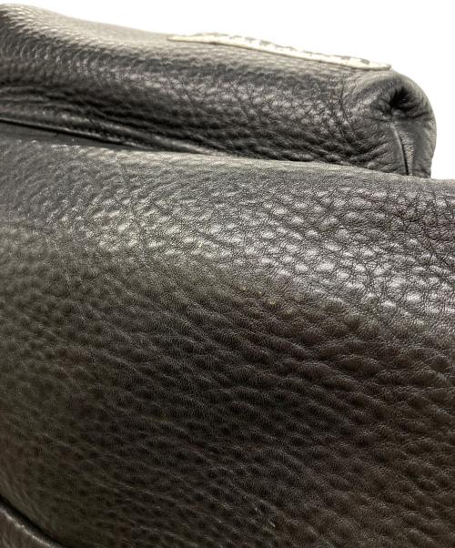 OUTDOOR PRODUCTS（アウトドア プロダクツ）OUTDOOR PRODUCTS (アウトドア プロダクツ) Ron Herman (ロンハーマン) 別注レザーリュック ブラックの古着・服飾アイテム