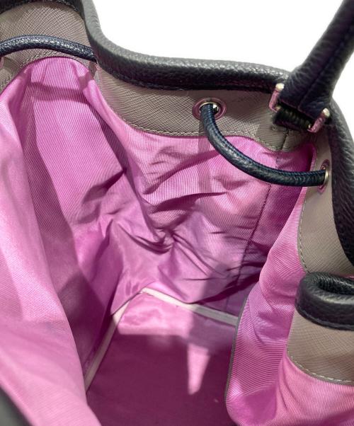 A.D.M.J.（エーディーエムジェイ）A.D.M.J. (エーディーエムジェイ) 巾着ショルダーバッグ　22SA01015 ネイビーの古着・服飾アイテム