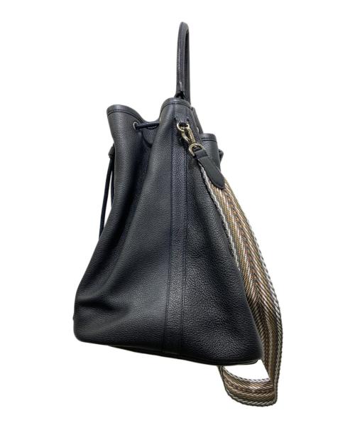 A.D.M.J.（エーディーエムジェイ）A.D.M.J. (エーディーエムジェイ) 巾着ショルダーバッグ　22SA01015 ネイビーの古着・服飾アイテム