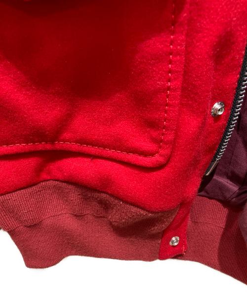 sacai（サカイ）sacai (サカイ) バイカラーボンバージャケット レッド サイズ:2の古着・服飾アイテム