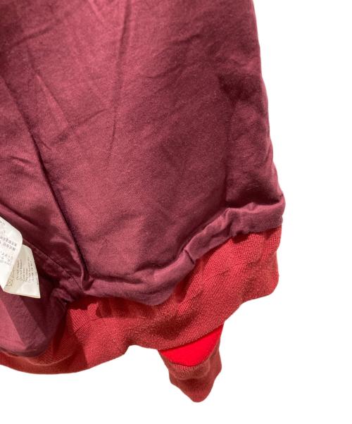 sacai（サカイ）sacai (サカイ) バイカラーボンバージャケット レッド サイズ:2の古着・服飾アイテム