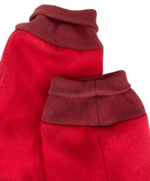 sacai（サカイ）sacai (サカイ) バイカラーボンバージャケット レッド サイズ:2の古着・服飾アイテム