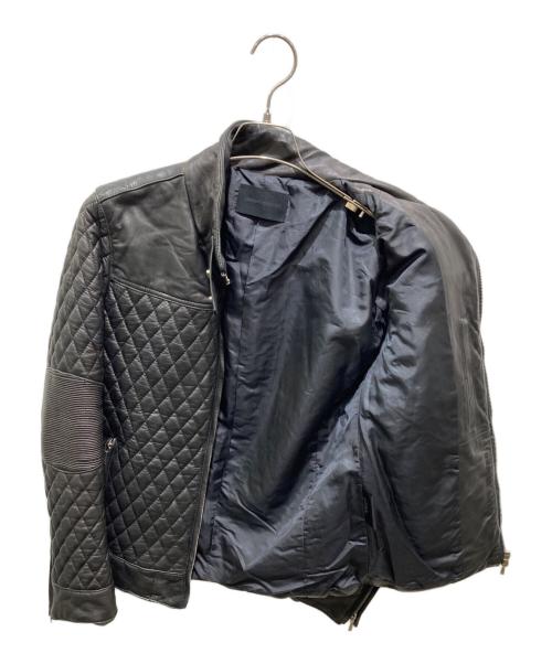 Junhashimoto（ジュンハシモト）Junhashimoto (ジュンハシモト) キルティングライダースジャケット ブラック サイズ:3の古着・服飾アイテム