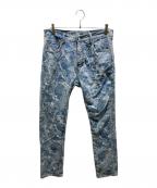 mnmlミニマル）の古着「デニムパンツ」｜スカイブルー