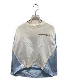 ALEXANDER McQUEEN（アレキサンダーマックイーン）の古着「切替カットソー」｜ホワイト