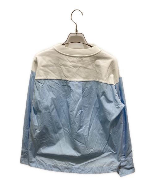 ALEXANDER McQUEEN（アレキサンダーマックイーン）ALEXANDER McQUEEN (アレキサンダーマックイーン) 切替カットソー ホワイト サイズ:36の古着・服飾アイテム