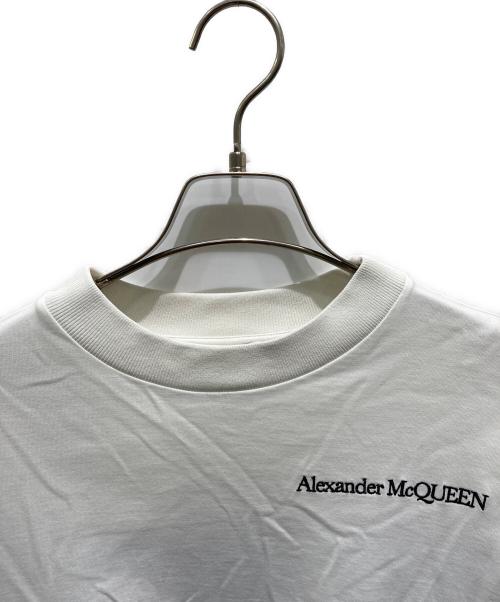 ALEXANDER McQUEEN（アレキサンダーマックイーン）ALEXANDER McQUEEN (アレキサンダーマックイーン) 切替カットソー ホワイト サイズ:36の古着・服飾アイテム