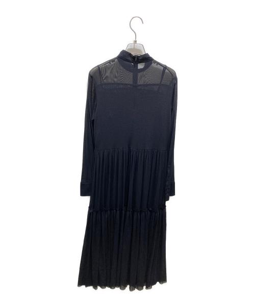 EPOCA（エポカ）EPOCA (エポカ) 長袖シアーワンピース ネイビー サイズ:40の古着・服飾アイテム