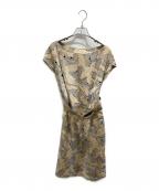 CELINEセリーヌ）の古着「オールドノースリーブシルクワンピース」｜イエロー