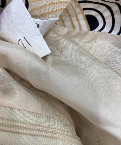 CELINE（セリーヌ）CELINE (セリーヌ) オールドノースリーブシルクワンピース イエロー サイズ:40の古着・服飾アイテム