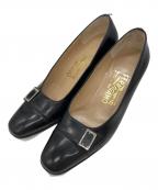 Salvatore Ferragamoサルヴァトーレ フェラガモ）の古着「ヒールパンプス」｜ブラック