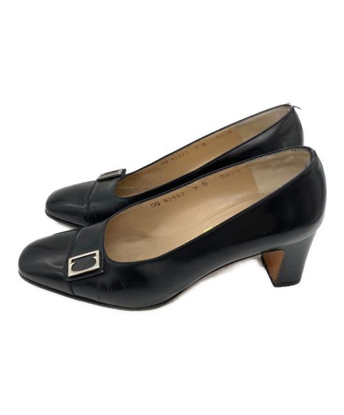 Salvatore Ferragamo（サルヴァトーレ フェラガモ）Salvatore Ferragamo (サルヴァトーレ フェラガモ) ヒールパンプス ブラック サイズ:7の古着・服飾アイテム