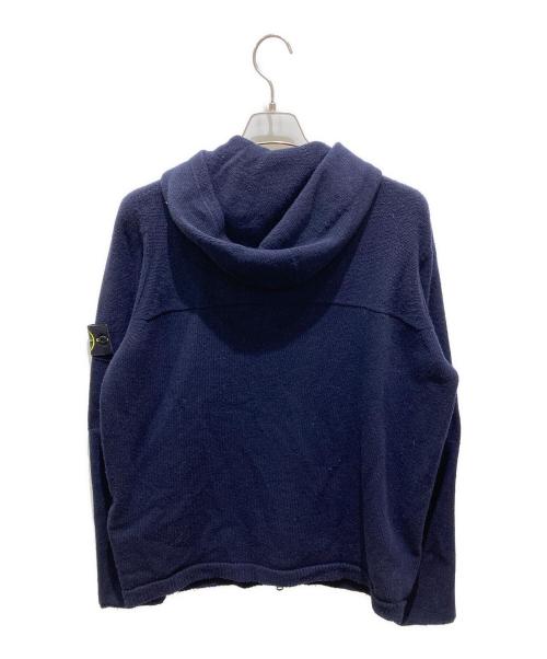 STONE ISLAND（ストーンアイランド）STONE ISLAND (ストーンアイランド) ロゴワッペンニットジップパーカー ネイビー サイズ:XLの古着・服飾アイテム