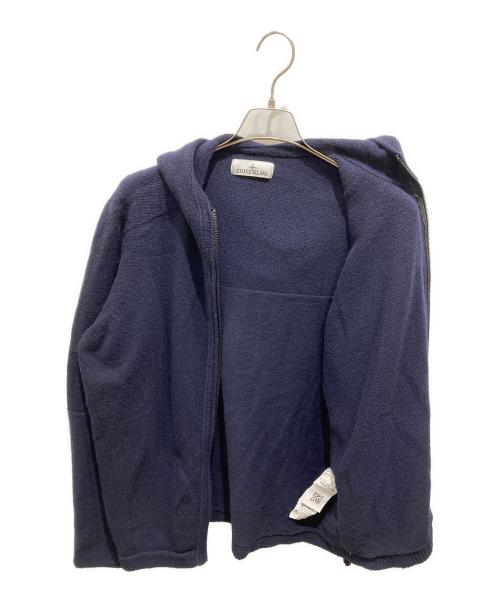 STONE ISLAND（ストーンアイランド）STONE ISLAND (ストーンアイランド) ロゴワッペンニットジップパーカー ネイビー サイズ:XLの古着・服飾アイテム
