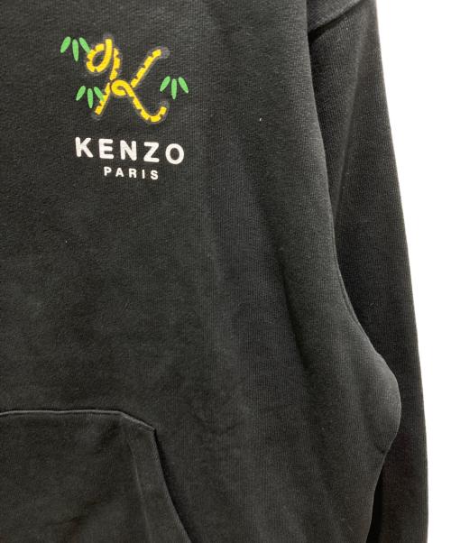KENZO（ケンゾー）KENZO (ケンゾー) Tiger Tail Oversized Hoodie ブラック サイズ:Mの古着・服飾アイテム