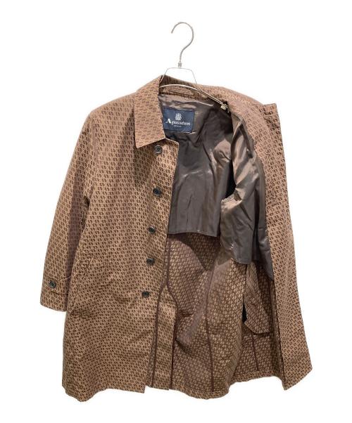 Aquascutum（アクアスキュータム）Aquascutum (アクアスキュータム) PECKHAM バルマカーンコート ブラウン サイズ:38の古着・服飾アイテム