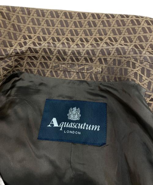Aquascutum（アクアスキュータム）Aquascutum (アクアスキュータム) PECKHAM バルマカーンコート ブラウン サイズ:38の古着・服飾アイテム