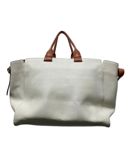 BORBONESE（ボルボネーゼ）BORBONESE (ボルボネーゼ) ハンドバッグ ベージュの古着・服飾アイテム