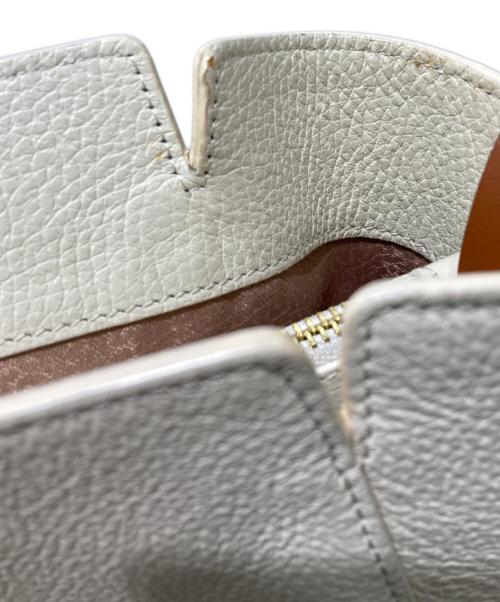 BORBONESE（ボルボネーゼ）BORBONESE (ボルボネーゼ) ハンドバッグ ベージュの古着・服飾アイテム