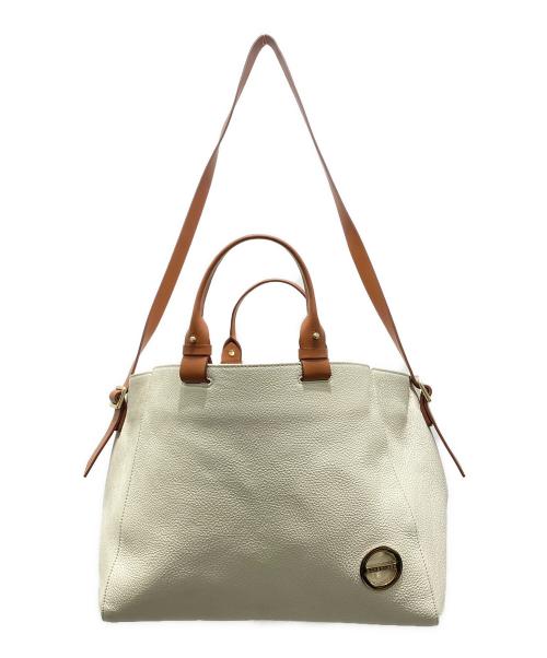 BORBONESE（ボルボネーゼ）BORBONESE (ボルボネーゼ) ハンドバッグ ベージュの古着・服飾アイテム