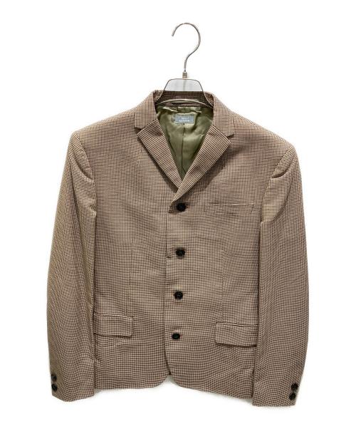 kolor/BEACON（カラービーコン）kolor/BEACON (カラービーコン) 千鳥柄ジャケット ブラウン サイズ:2の古着・服飾アイテム
