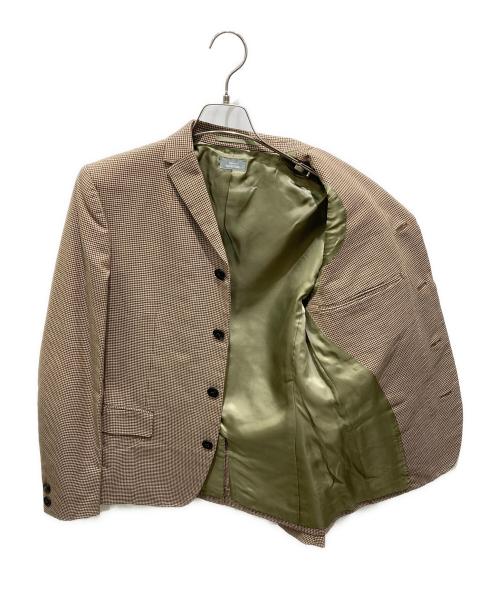kolor/BEACON（カラービーコン）kolor/BEACON (カラービーコン) 千鳥柄ジャケット ブラウン サイズ:2の古着・服飾アイテム