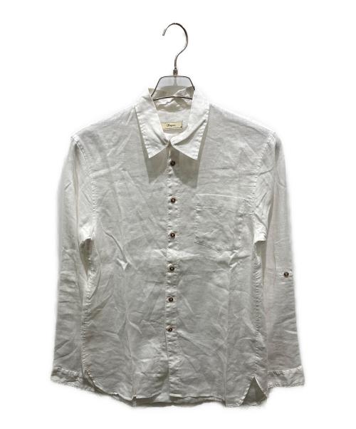 IROQUOIS（イロコイ）IROQUOIS (イロコイ) リネンシャツ ホワイト サイズ:1の古着・服飾アイテム