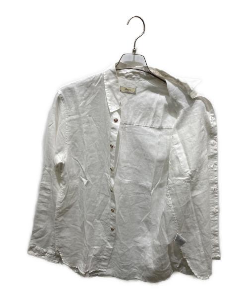 IROQUOIS（イロコイ）IROQUOIS (イロコイ) リネンシャツ ホワイト サイズ:1の古着・服飾アイテム
