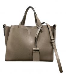 GIANNI CHIARINI（ジャンニ キアリーニ）の古着「2WAYハンドバッグ」｜ベージュ