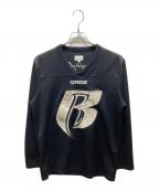 SUPREME×Ruff rydersシュプリーム×ラフ・ライダーズ）の古着「hockey jersey　 14AW」｜ブラック