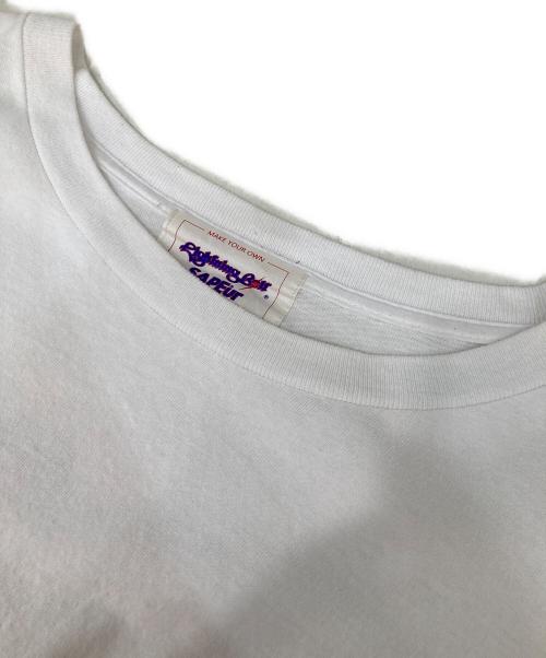SAPEur（サプール）SAPEur (サプール) rightning bolt 半袖Tシャツ ホワイト サイズ:XXLの古着・服飾アイテム