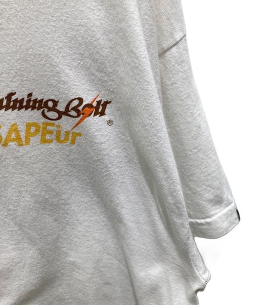 SAPEur（サプール）SAPEur (サプール) rightning bolt 半袖Tシャツ ホワイト サイズ:XXLの古着・服飾アイテム