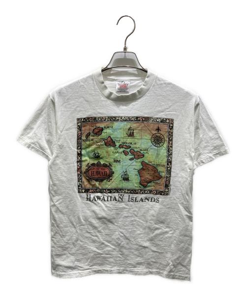 ONEITA（オニータ）ONEITA (オニータ) 半袖Tシャツ　 シングルステッチ 90S HAWAII ホワイト サイズ:Mの古着・服飾アイテム