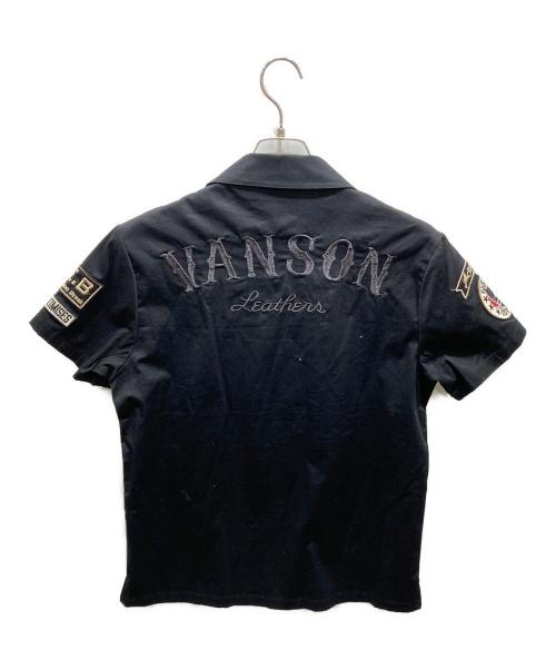 VANSON（バンソン）VANSON (バンソン) 半袖シャツ ブラック サイズ:Mの古着・服飾アイテム