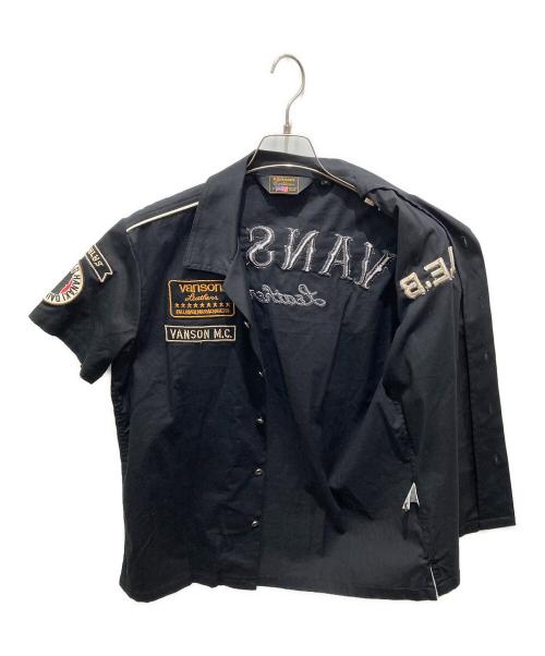 VANSON（バンソン）VANSON (バンソン) 半袖シャツ ブラック サイズ:Mの古着・服飾アイテム