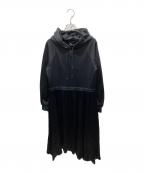 GRACE CLASSグレースクラス）の古着「フーデッドワンピース」｜ネイビー