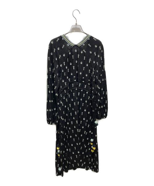 Diagram GRACE CONTINENTAL（ダイアグラム グレースコンチネンタル）Diagram GRACE CONTINENTAL (ダイアグラム グレースコンチネンタル) ジャガードチュニックブラウス　3814 7280-0 ブラック サイズ:36の古着・服飾アイテム