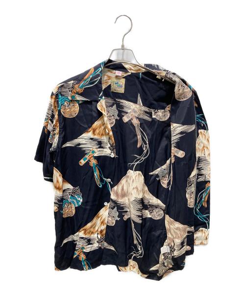 KONA BAY HAWAII（コナベイハワイ）KONA BAY HAWAII (コナベイハワイ) 総柄シャツ ネイビー サイズ:Sの古着・服飾アイテム