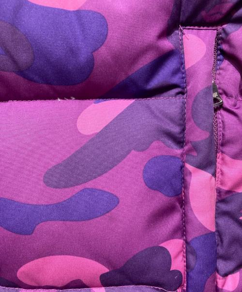 A BATHING APE（ア ベイシング エイプ）A BATHING APE (ア ベイシング エイプ) ダウンジャケット パープル サイズ:Mの古着・服飾アイテム