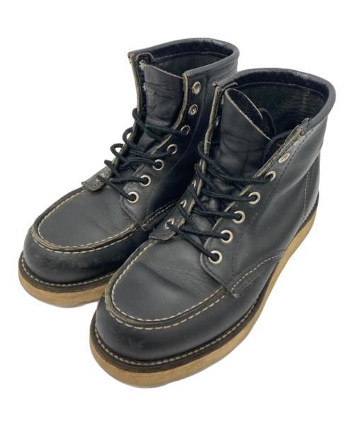 RED WING（レッドウィング）RED WING (レッドウィング) Irish Setter 6 MOC TOE　9R22252 ブラック サイズ:4Eの古着・服飾アイテム