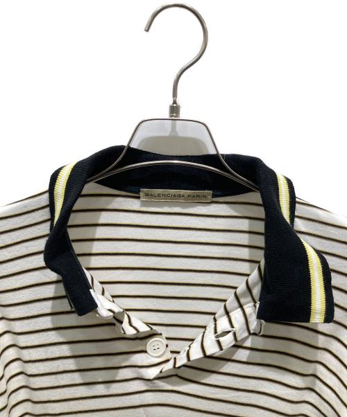 BALENCIAGA（バレンシアガ）BALENCIAGA (バレンシアガ) 長袖ポロシャツ ホワイト サイズ:Sの古着・服飾アイテム