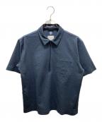 DESCENTEデサント）の古着「ハーフジップ半袖シャツ　DLMPJC20」｜ネイビー