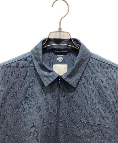 DESCENTE（デサント）DESCENTE (デサント) ハーフジップ半袖シャツ　DLMPJC20 ネイビー サイズ:Mの古着・服飾アイテム